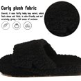 thumbnail image 4 of BERANMEY Adjustable Strap Slippers for Women Men Slip on Cozy Open Toe Womens Slippers Indoor Memory Foam Insole House Slippers Socks Cozy Fuzzy House Shoes Indoor/Outdoor, 4 of 9