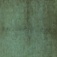thumbnail image 1 of Ahgly Company Indoor Square Oriental Turquoise Blue Industrial Area Rugs, 5' Square, 1 of 4