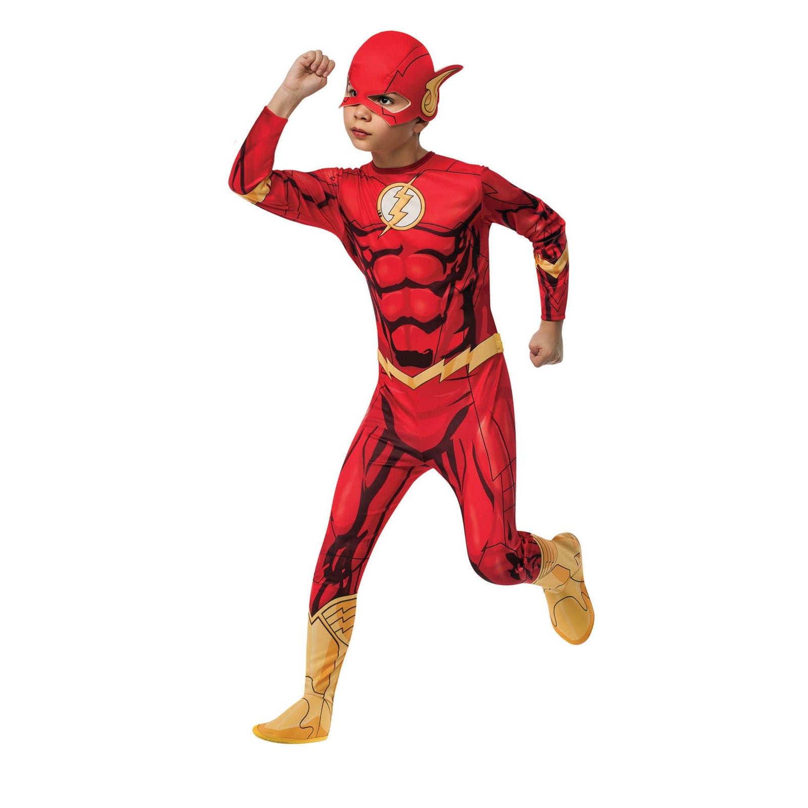 The Flash Black Lightning Costume Cosplay Bodysuit for Kids Adult 