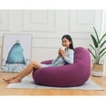 thumbnail image 4 of JANSION 8 Colors Classic Bean Bag Chair Sofa Cover, Lazy Lounger Bean Bag Storage Chair Cover for Adults and Kids 3 Sizes(Not Included Filling), 4 of 6