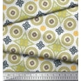 thumbnail image 2 of Soimoi Tissu Crêpe Polyester Imprimé Floral Mandala au Mètre 52 Pouces de Large, 2 of 3
