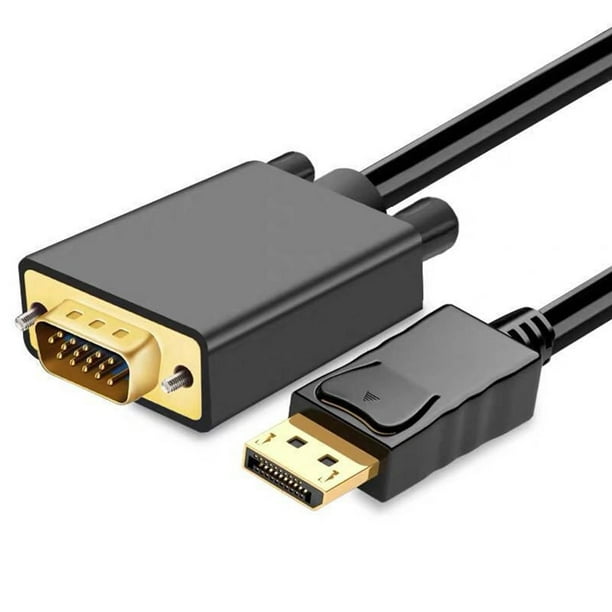 Cable Adaptador DP A VGA, Funda De PVC Plug And Play DisplayPort, Cable Adaptador De 1,8 M Para Proyector