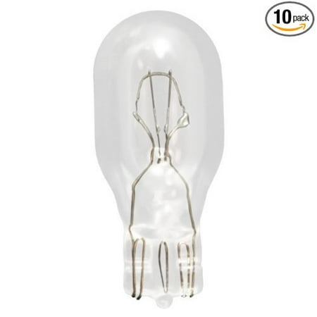- 901 Mini Indicator Lamp - 12.8 Volt - 0.31 Amp - T5 Bulb - Miniature Wedge Base - 10 Pack By