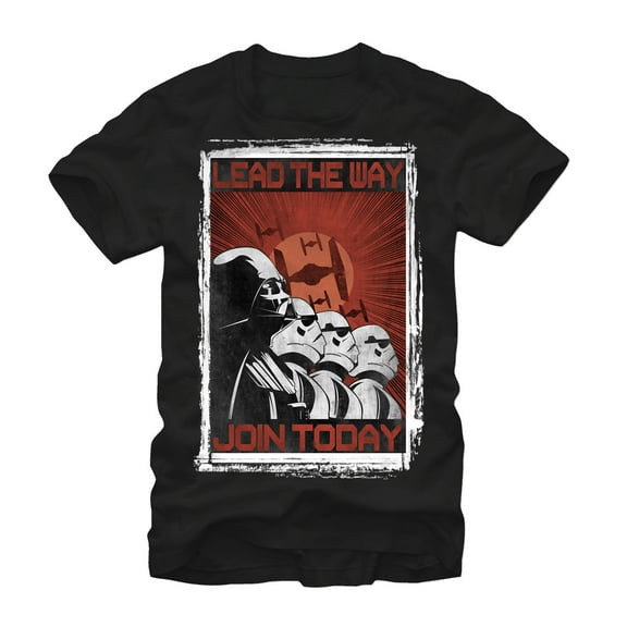 Men's Star Wars Empire Propaganda Poster Graphic Tee Black Small