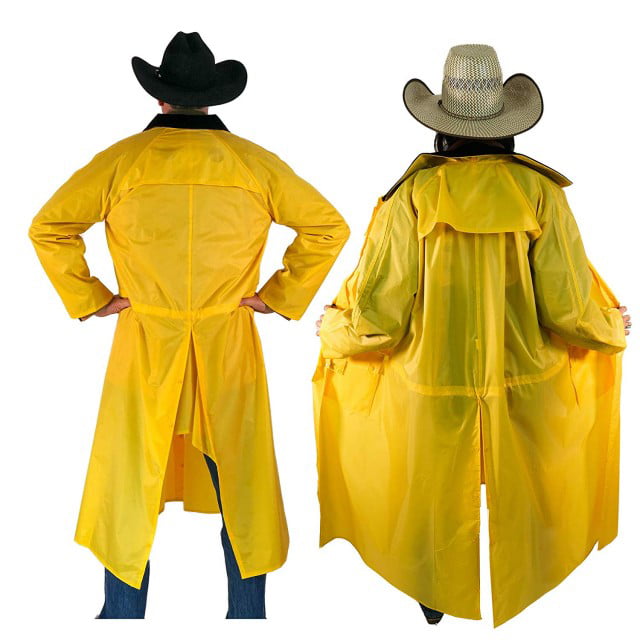 100% Waterproof Full... American Cowboy Saddle Slicker Rain Coat Duster 