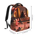 thumbnail image 2 of Haiem Colorful Cake Ice Cream Printed School Backpack,Casual Travel Lightweight Backpack,Durable Comfortable Multifunctional Backpack,Laptop Backpack, 2 of 5