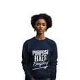 thumbnail image 3 of Purpose Fixes Everything® Youth Crewneck Sweatshirt, XS - XL, White Letters, 3 of 8