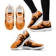 thumbnail image 1 of Zapatillas deportivas informales para mujer, zapatos planos con cordones y estampado de telaraña de bruja de Halloween a la moda, zapatos de malla transpirable, 1 of 6