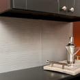 thumbnail image 3 of FASÄDE Ripple Decorative Vinyl Backsplash 15 sq ft Kit in Argent Silver, 3 of 6