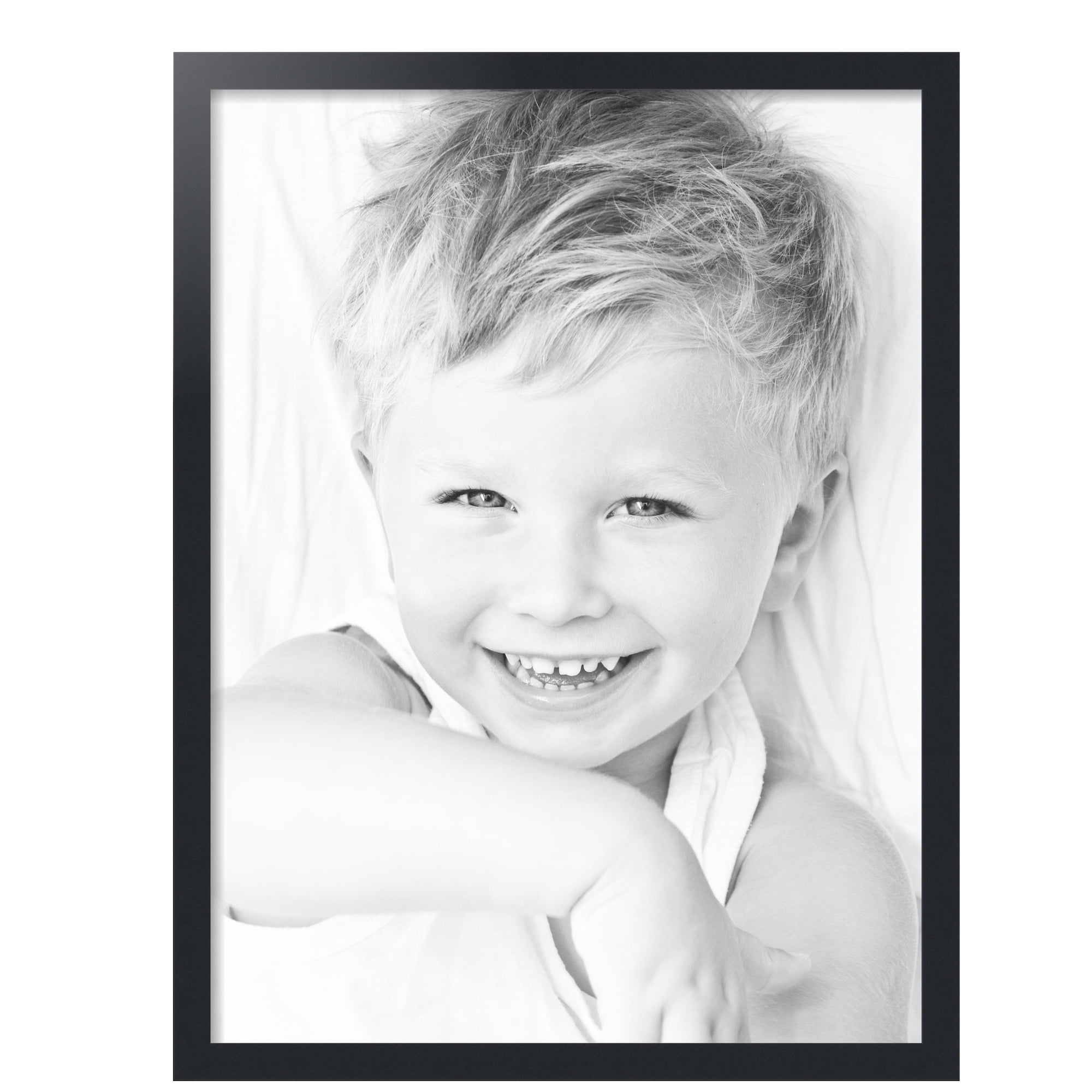 ArtToFrames 24" x 32" Black Picture Frame, 24x32 inch Black MDF Poster Frame (WOM-3943), 2 Pack