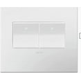 thumbnail image 3 of Legrand adorne 2-Gang Screwless Wall Plate in Gloss White-on-White Finish, AWP2GWHW10, 3 of 6