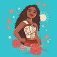 thumbnail image 2 of Girl's Moana 2 Floral Portrait  Graphic T-Shirt, 2 of 4