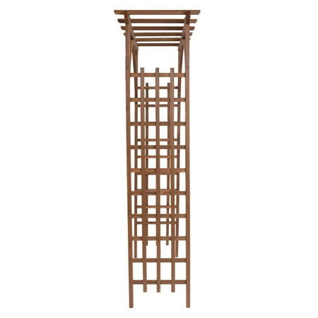 Beautiful And Practical Garden Arch Dark Brown