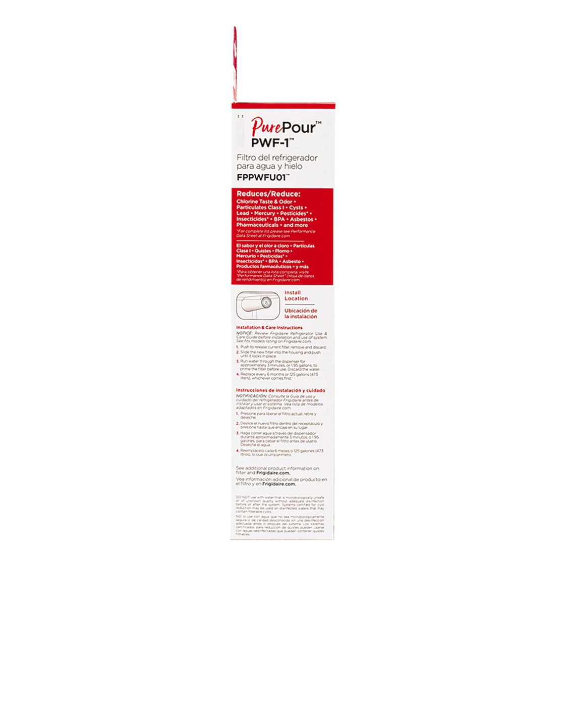 Frigidaire Purepour Water and Ice Refrigerator Filter PWF-1 (FPPWFU01)