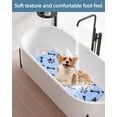 thumbnail image 2 of Alfombra de baño para perros LynxLink, antideslizante, para mascotas, azul, 2 of 7