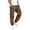 Brown # Boys Pants, variant on Falkdiz Boys Cargo Pants Drawstring Sport Pockets Stylish Relaxed fit Winter Elastic Waist Pantalones Trousers for Boys, White, Size: 5-6 Years