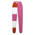 thumbnail image 5 of Women's Sweatpants Casual Color Blocked Printed Drawstring Loose Sweatpant Joggers S-2XL, 5 of 6