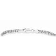 thumbnail image 3 of Miabella Italian 925 Sterling Silver or 18K Gold Over Silver 4mm Byzantine Link Chain Anklet Ankle Bracelet for Women, Made in Italy (sterling silver, Length 11 Inches), 3 of 6