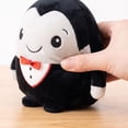 thumbnail image 3 of Halloween Plush Doll, Soft Stuffed Animal Toy with Zombie Vampire Skeleton Monster Design, Cute Creepy Plushie for Kids, Comfort Halloween Companion for Play and Decor, 3 of 5