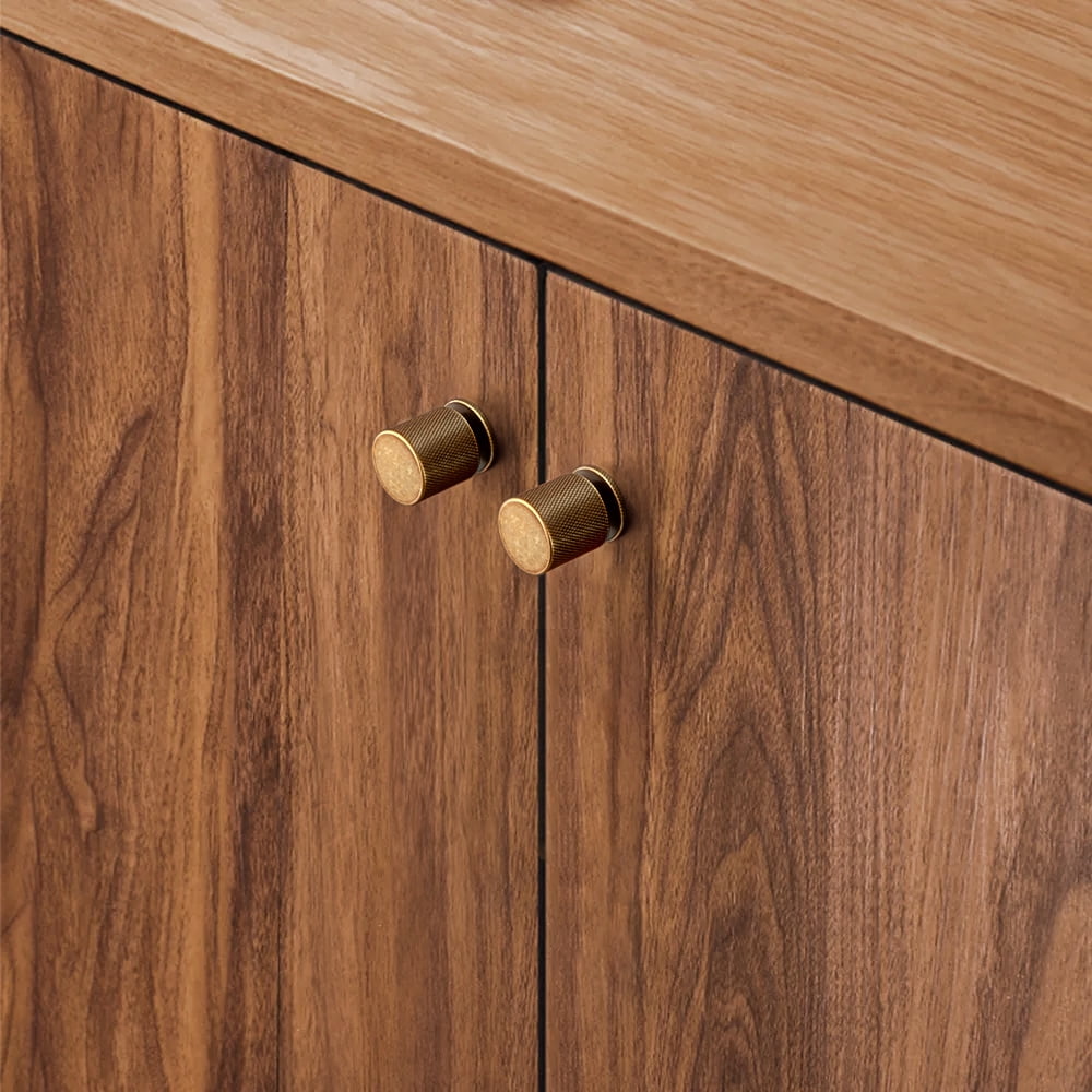 Goo-Ki Antique Brass Cabinet Knobs, Drawer Knobs Cabinet Handles Hardware for Dresser,Wardrobe,Cupboard, 6 Pack
