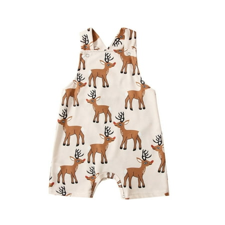 

ASEIDFNSA Boy Flannel Boy One Month Baby Girls Boys Print Summer Sleeveless Romper Jumpsuit Clothes