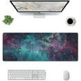 thumbnail image 2 of Galaxy Gaming Mouse Pad, Universe Space Waterproof and Non-Slip Mousepad, Extended XL 31.5 x 11.8inches Desk Mat, 3mm Thick Rubber Base Desk Pad for Office Home, 2 of 7