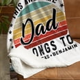 thumbnail image 3 of Kantaco This Awesome Dad Belongs To Blanket, Dad Blanket, Family Blanket, Blanket For Dad, Custom Name Blanket, Father's Day Blanket, 3 of 8