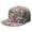 Floral, variant on Dynamic Leopard Pattern Trucker Hat - Unisex Flat Visor Baseball Cap for Sports & Traveling