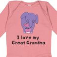 thumbnail image 4 of Inktastic I Love My Great Grandma Elephant Girls Long Sleeve Baby Bodysuit, 4 of 5