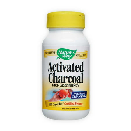 Nature's Way Activated Charcoal Capsules, 100 Ct