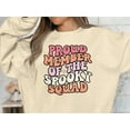 thumbnail image 2 of Proud Member of the Spooky Squad, Halloween Sweatshirt, Funny Halloween Shirts for Women, Halloween Crewneck, 2 of 5