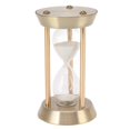 thumbnail image 5 of Metal Hourglass Sand Timer Decorative Vintage High Glossy Sand Replaceable Sandglass Clock Bronze Bronze Mini 10min, 5 of 5