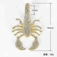 thumbnail image 5 of New Original Hip Hop Style Scorpion Diamond-Embedded Cuban Link Chain Pendant European and American Popular Gold-Plated Alloy Ornament Cross-Border Direct Supply, 5 of 8