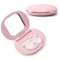thumbnail image 1 of Contact Lens Box Crown Cute Contact Lens Travel Case Contact Lens Case Container Holder Storage Box Portable Contact Lens Travel Kits Cute Mini (Pink), 1 of 7