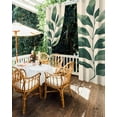 thumbnail image 5 of nqOlkjepod Outdoor Curtains for Patio Waterproof, Green Botanical Outdoor Privacy Panels Grommet, Tropical Leaves Farmhouse Blackout Outside Curtains for Porch/Cabana/Pergola 54"x84", 2 Panels, 5 of 8