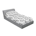 thumbnail image 3 of Ambesonne Modern Fitted Sheet & Pillow Sham Set, Sketchy Lines Stripes, Full, Charcoal Grey, 3 of 3