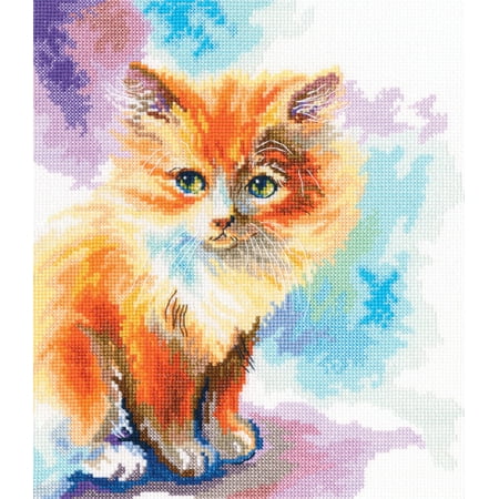 UPC: 4742022975954 | Sunny kitten M827 Counted Cross Stitch Kit