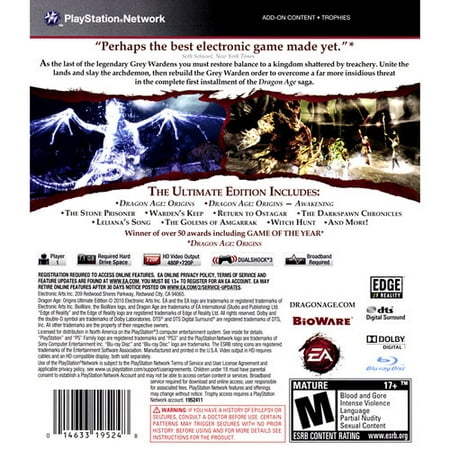 Dragon Age: Origins Ultimate Edition (PlayStation
