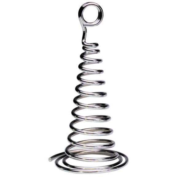 HUBERT® Spiral Cone Sign Holders Chrome Metal - 5"H