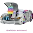 Barbie Extra Convertible Toy Car with Puppy and Accessories, Sparkly