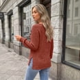 thumbnail image 5 of SUNBS Long Sleeve Shirts for Women Casual Tunic Tops Crewneck Dressy Blouse Trendy Clothes, 5 of 9