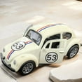 thumbnail image 5 of Alloy car model, retro Beetle shaped small car, the ones that can open the door and police cars. Pocket toy cars that boys like., 5 of 9