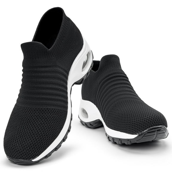 Women's Walking Shoes Sock Sneakers - Mesh Air Cushion Lady Girls Modern Jazz Dance Easy Shoes Platform Loafers