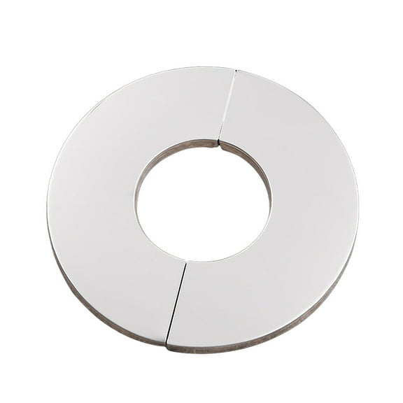 Stainless Steel Split Round Escutcheon Plate Wall Split Flange Snap-on Faucet Decorative Cover for Kitchen Bathroom