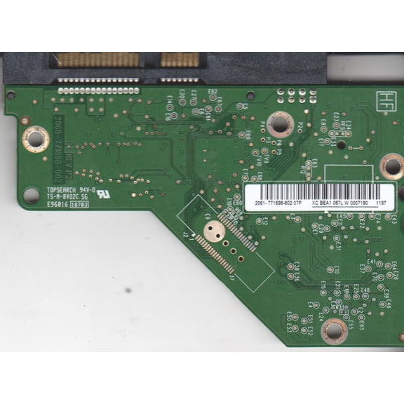 WD15EARS-00MVWB0, 2061-771698-802 07P, REV P2, WD SATA 3.5 PCB