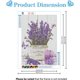 thumbnail image 2 of Pintura de diamante de lavanda, pintura de diamante de lavanda, kits de pintura de diamante de lavanda violeta para decoración de la oficina en el hogar, 30x40 cm ER, 2 of 5