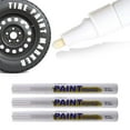 thumbnail image 3 of 3X White Paint Pen Marker Waterproof Permanent Car Letters Rubber Tire, 3 of 9