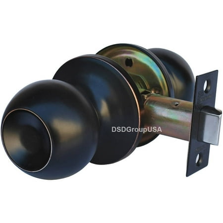Dart Door Handles - Constructor Chronos Passage Door Knob Handle Lock Set for Hallway Oil Rubbed Finish
