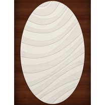 Dalyn Dover Area Rug DV12 Dv12 Snow Waves Swirls 4' x 6' Oval