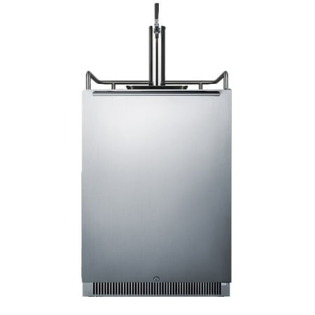 - Summit SBC677BI 24in Wide 7 Cu. Ft. Single Tap Built-In Kegerator